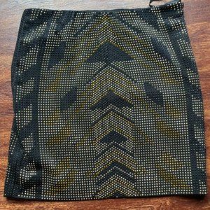 Romeo + Juliet New Year's Eve black miniskirt with metallic beading